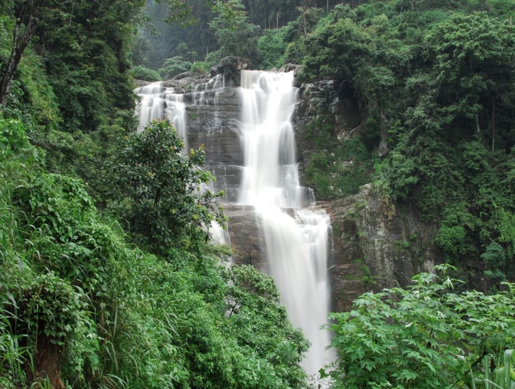 Waterfall in Nuwara Eliya, Sri Lanka