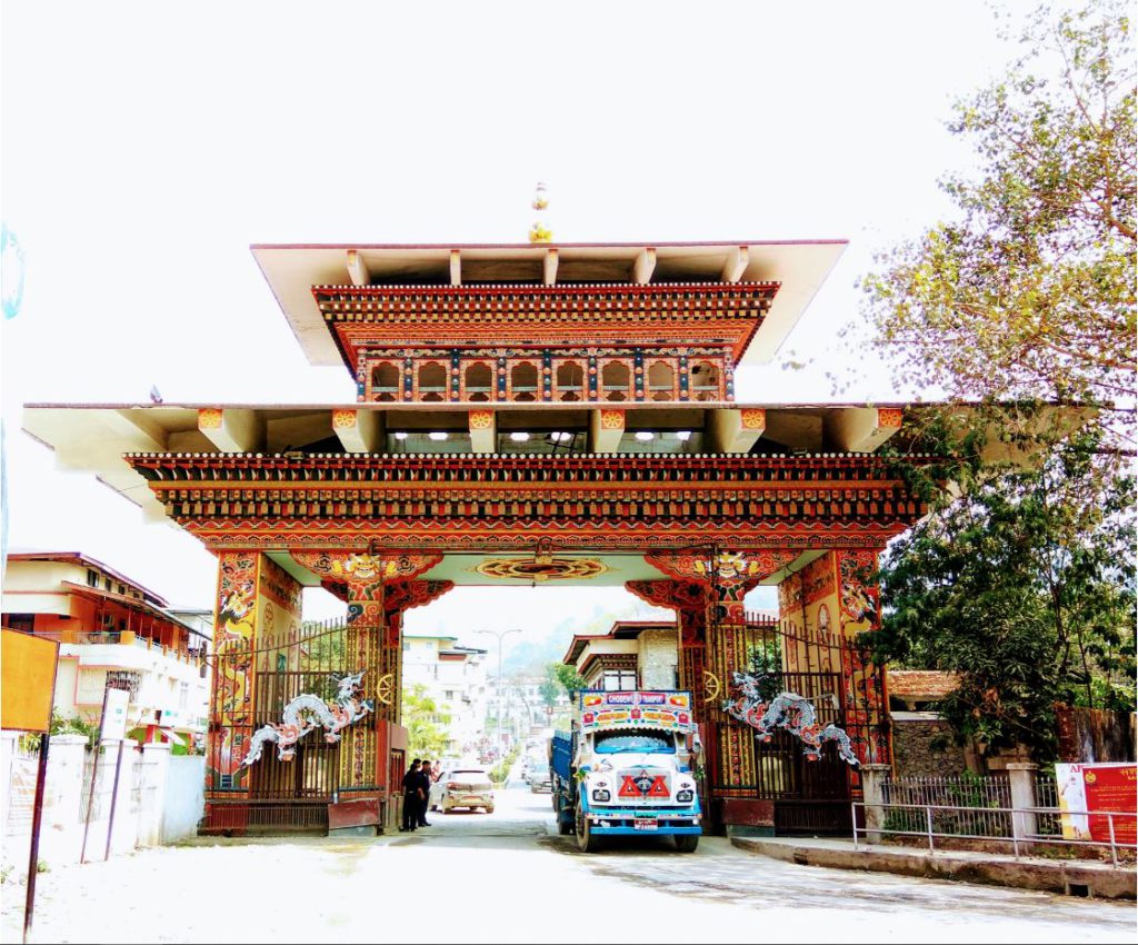 The border crossing at Phuentsholing