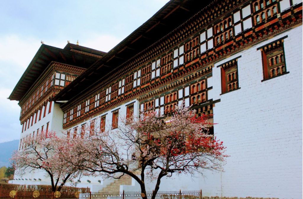 Tashi Choe Dzong in Thimphu, Bhutan