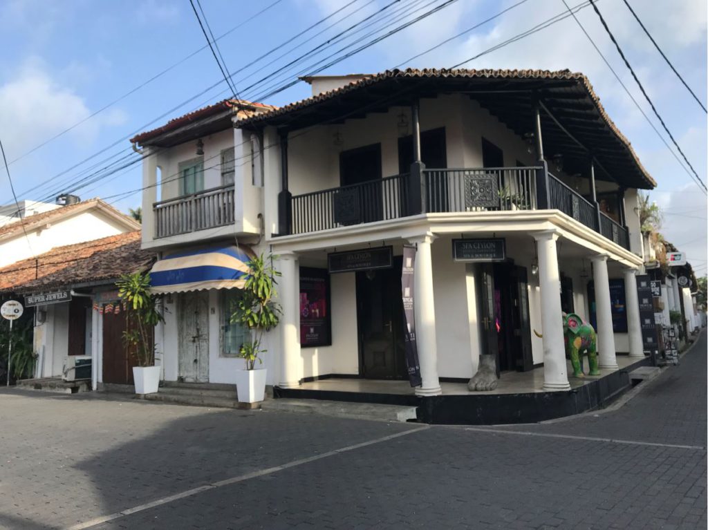 Dutch style shops in Galle