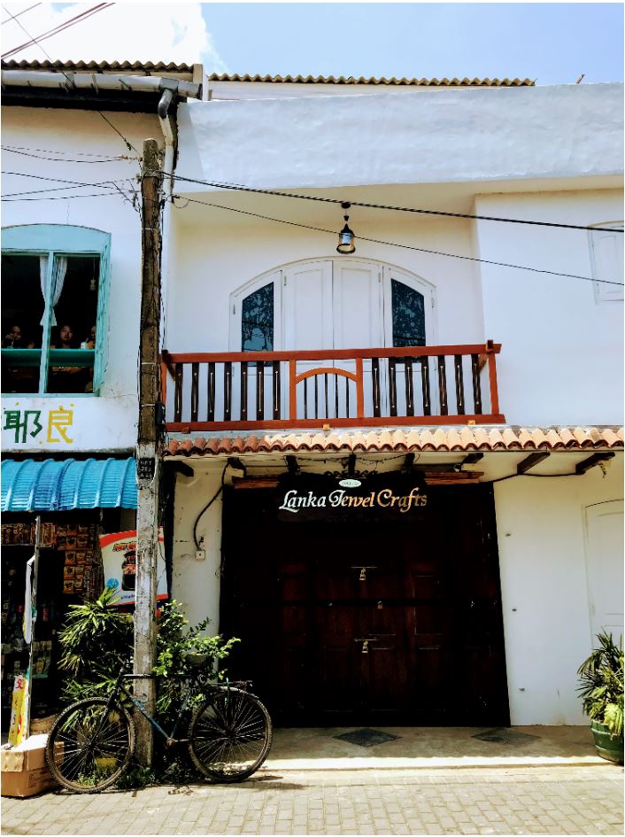 Dutch style shops in Galle