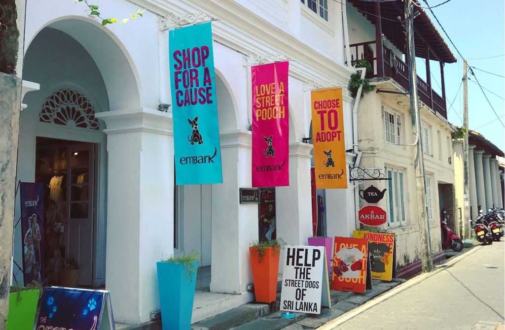 Shops inside Galle Fort