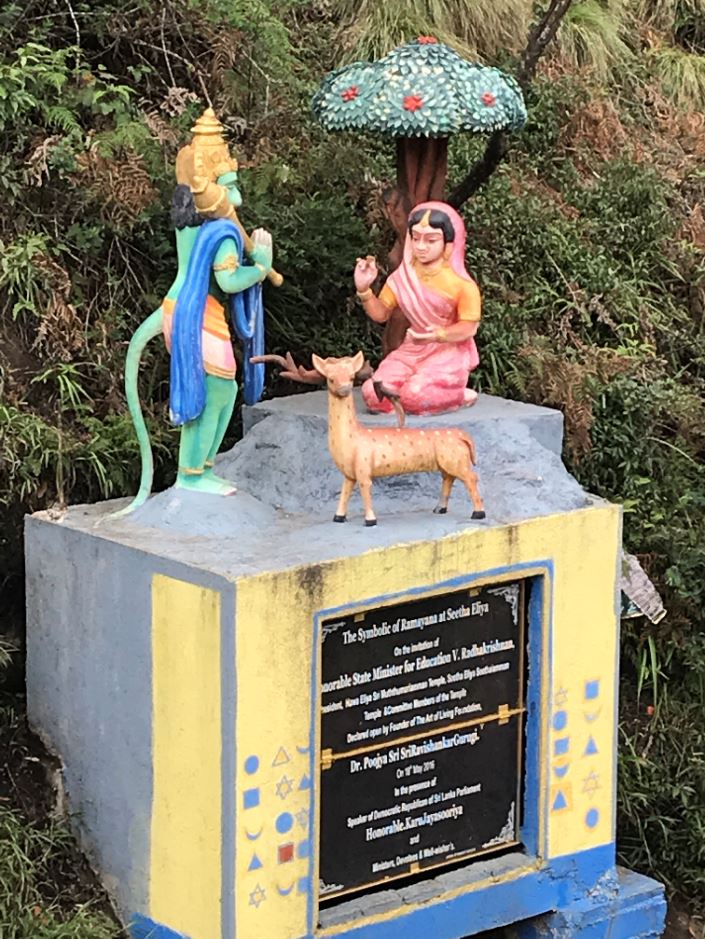 Statue of Sita and Hanuman, Sita Eliya, Sri Lanka