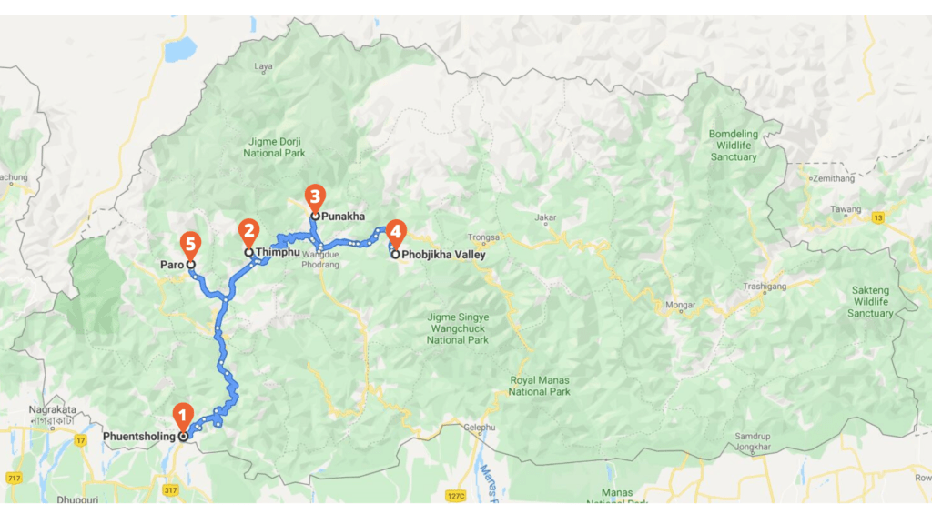 Bhutan Travel Itinerary