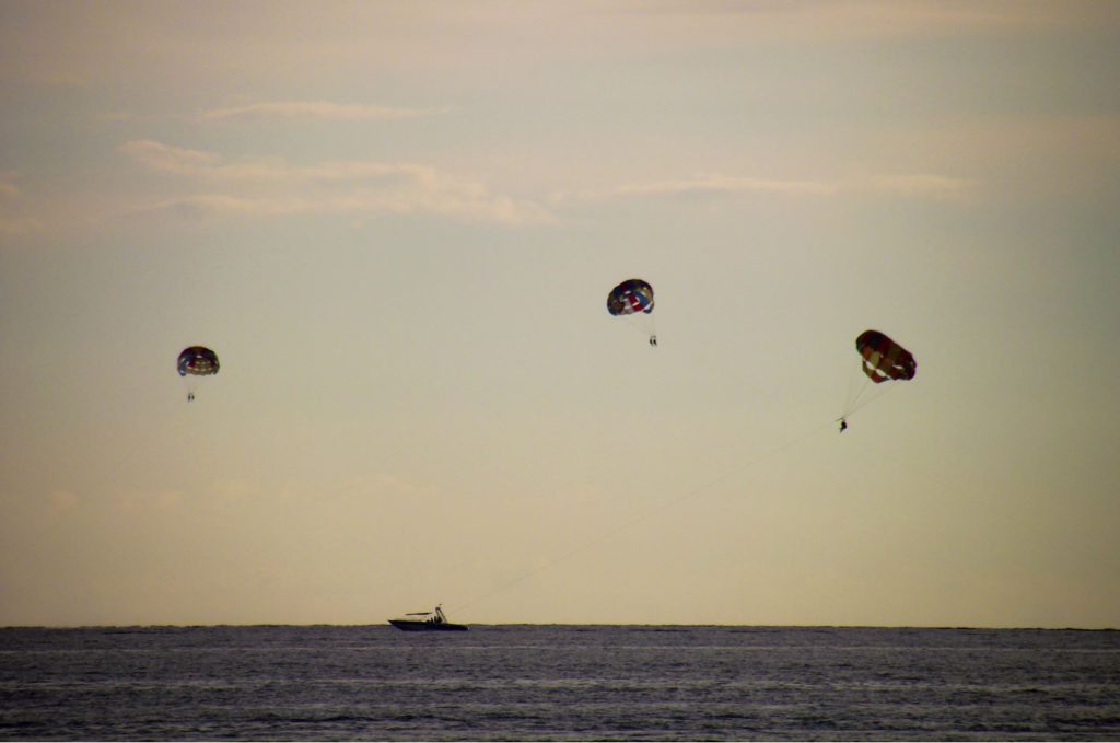 water sports on the beach at Goa