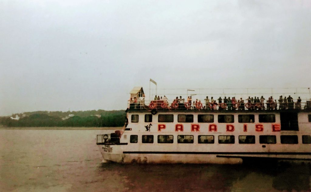 A photo of river cruise at Mandovi river from my first visit in 2008