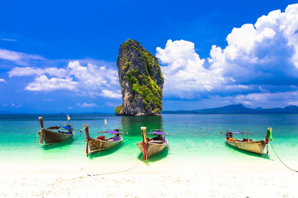 Longtail boats in Krabi, Thailand