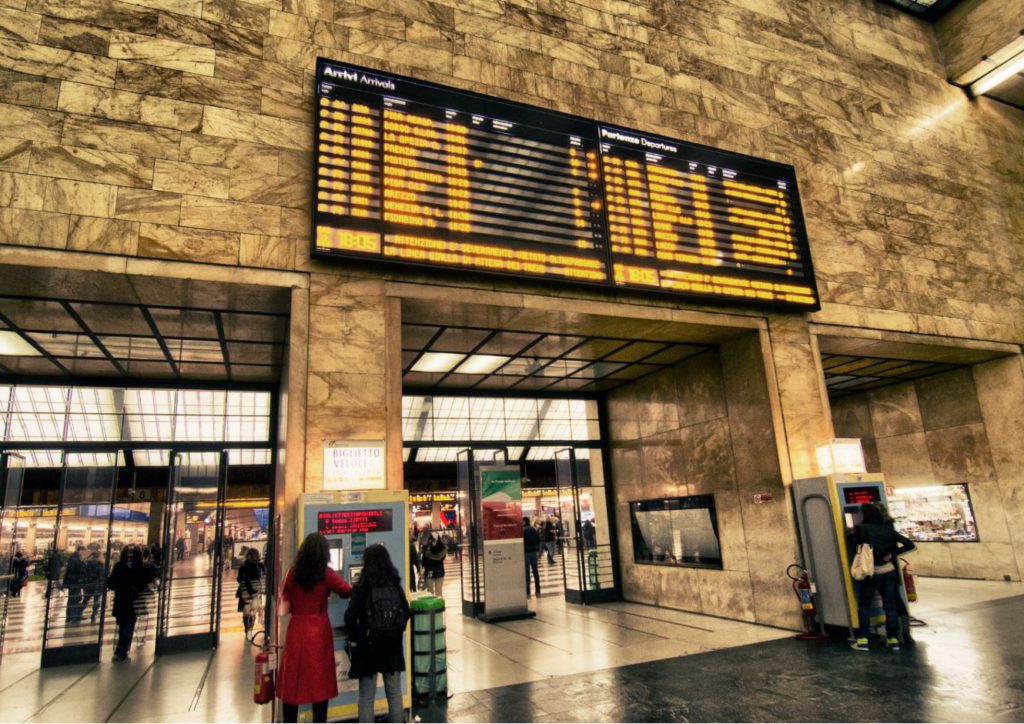 A train station in Italy