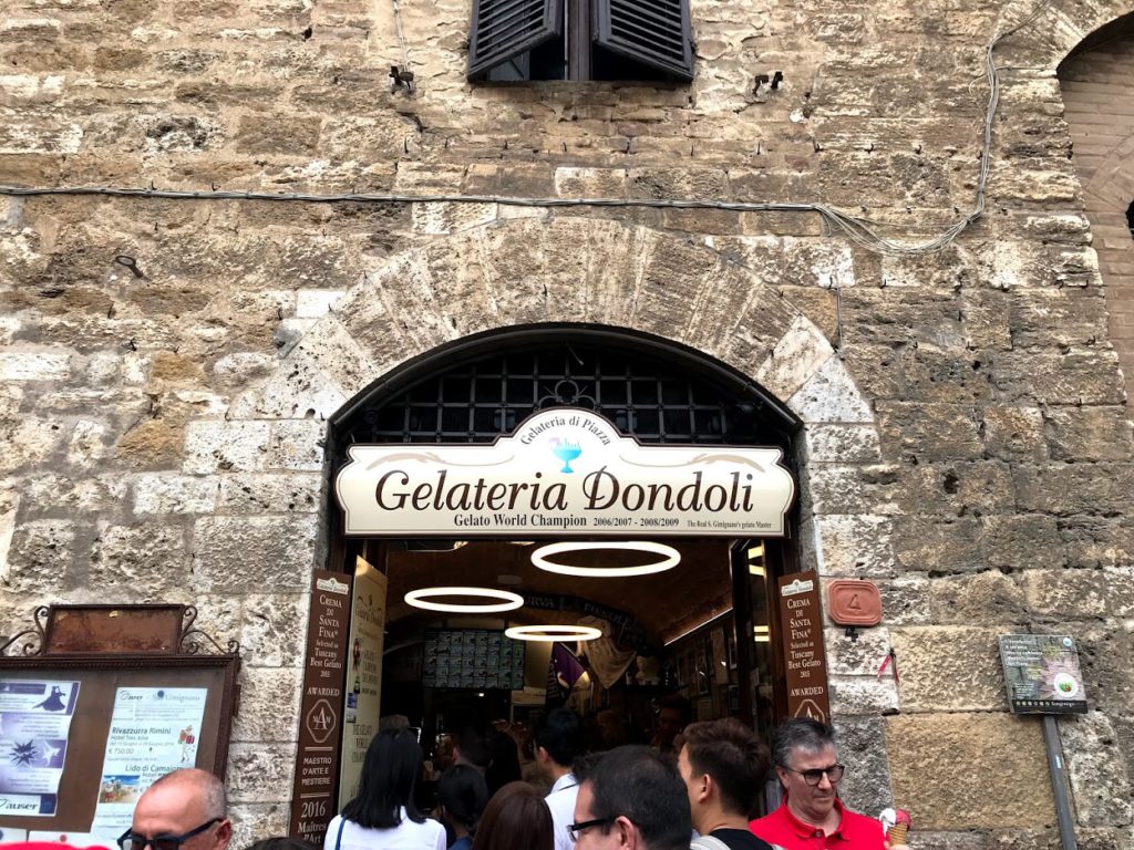 Gelateria Dondoli in San Gimignano, Italy