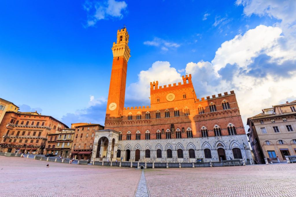 Piazza del Campo at Siena famous for Il Campo