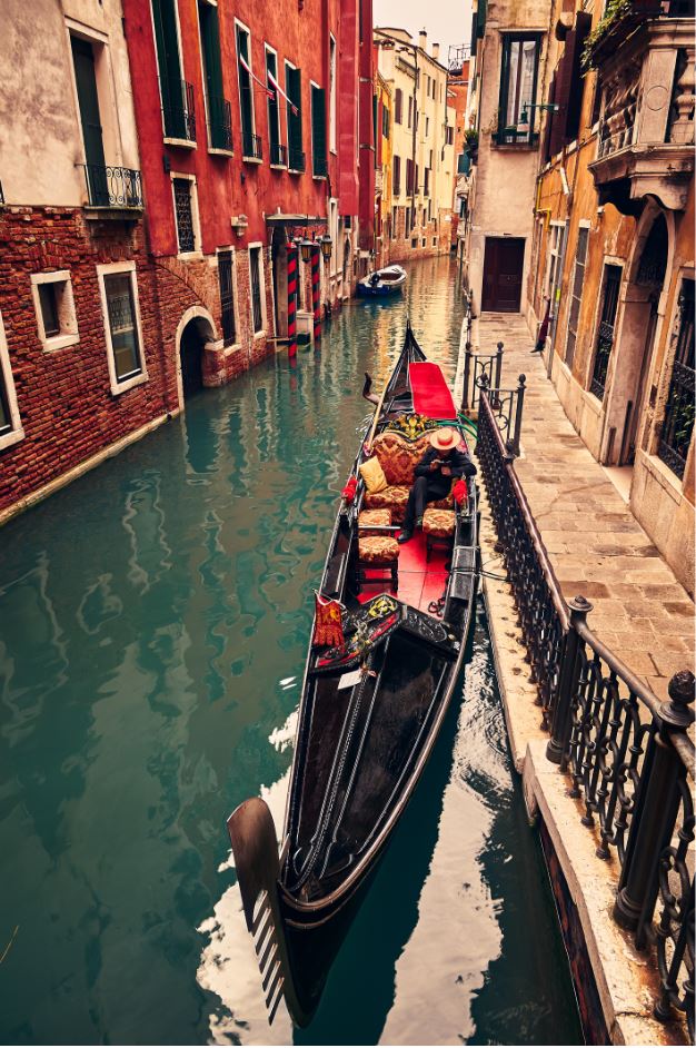 A Gondola ride in Venice