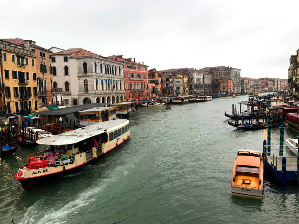 View from Rialto bridge, Venice