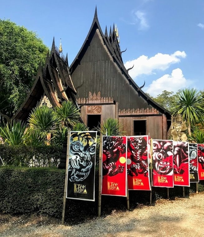 Black house or Baan Dam in Chiang Rai, Thailand