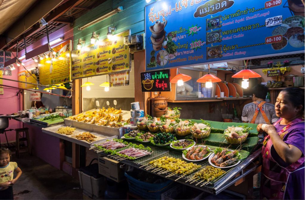 Food Court at Chiang Rai Night Market.