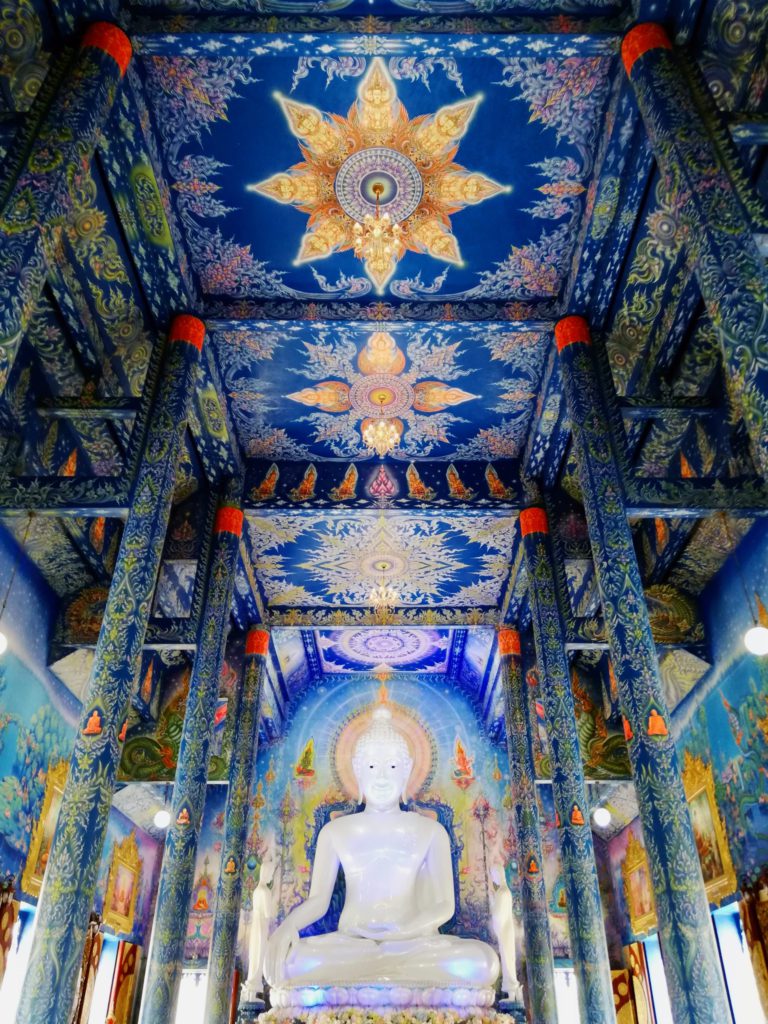 Inside the Blue temple, Chiang Rai