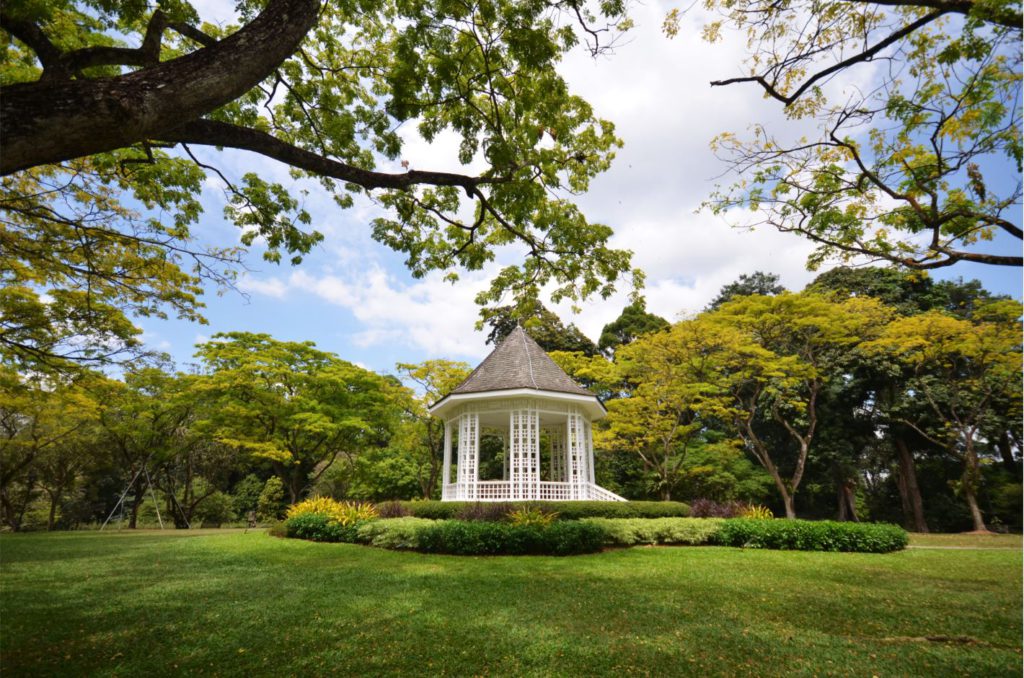 A gazebo is known as The Bandstand in Singapore Botanic Gardens.