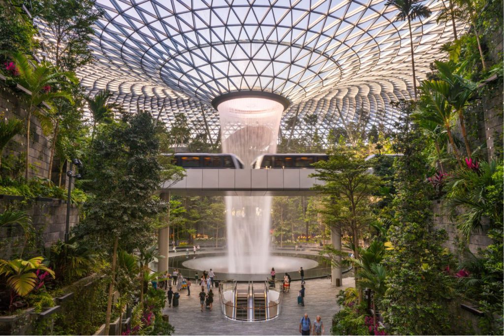 HSBC rain vortex, Changi Airport, Singapore