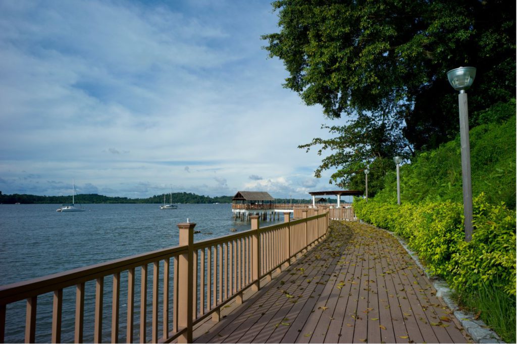 A Boardwalk along Changi Beach, Singapore