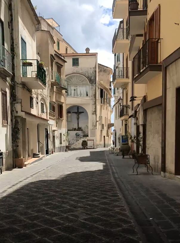 A view of the streets of Minori village