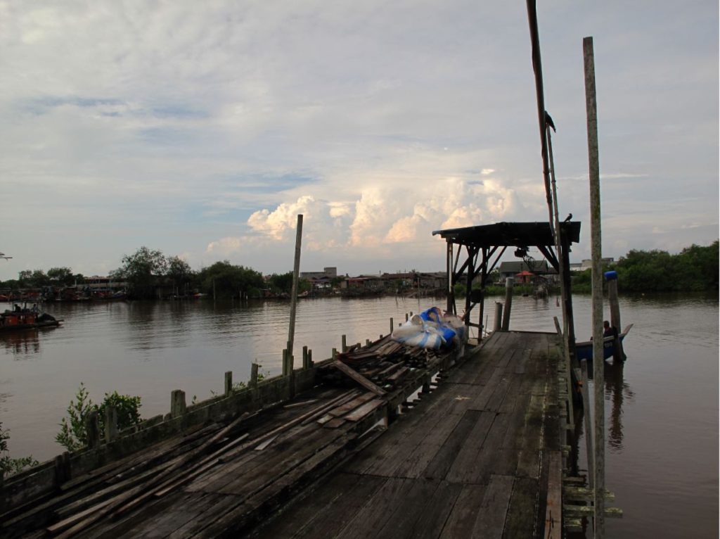 A Pulau Ubin Kampong Village situated off the northeast coast of mainland Singapore.