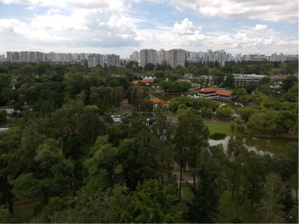 View from the Chinese pagoda, Singapore