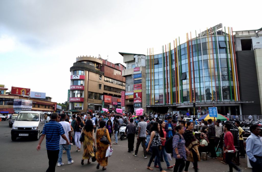 View of Central point near Police Bazaar, Shillong