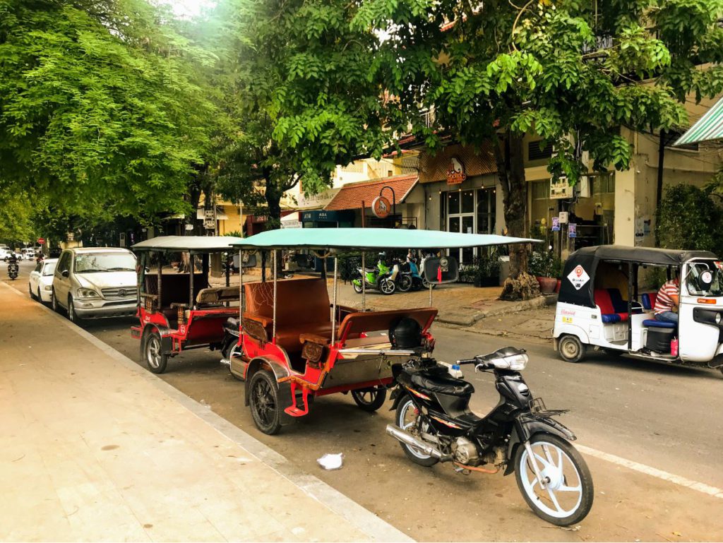 A tuk-tuk in Phnom Penh