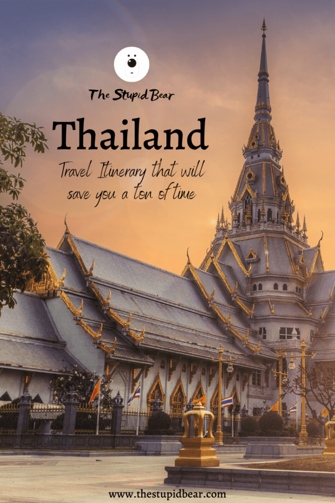 Thailand travel itinerary