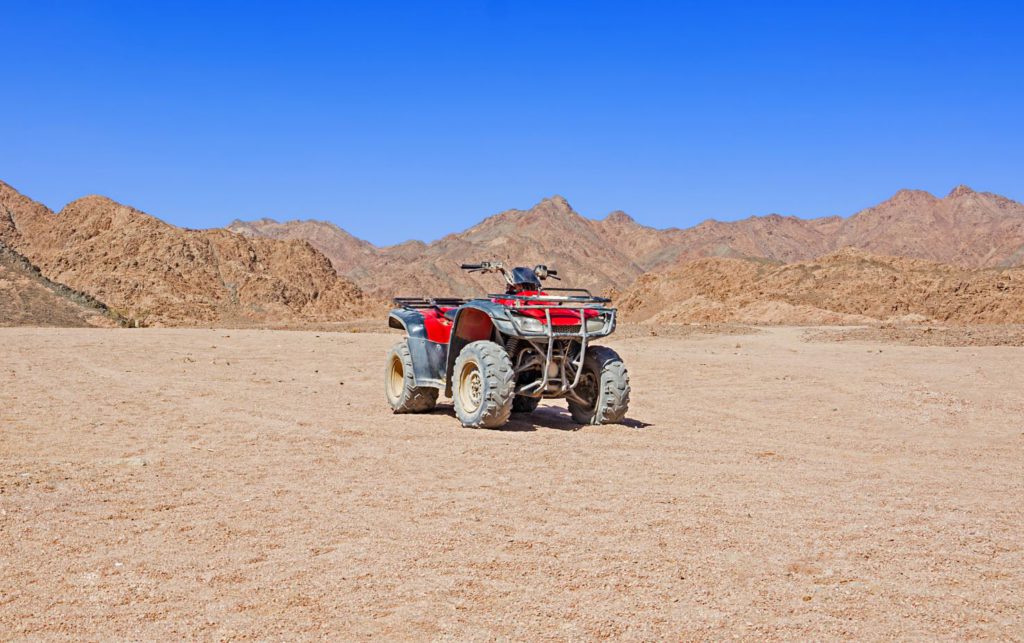 Quad bike used for desert safari