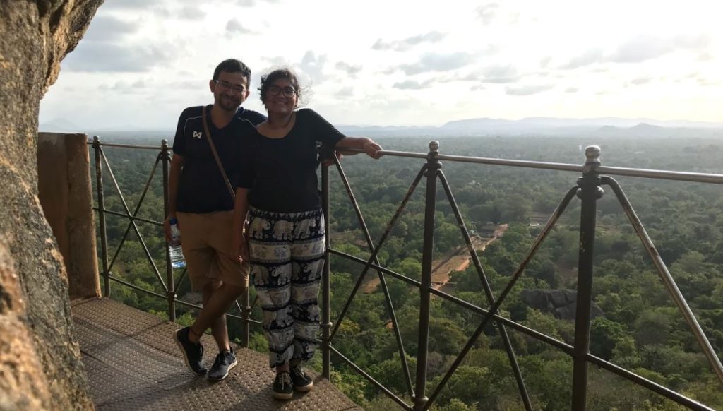 The view on the way to the top of Sigirya, Sri Lanka