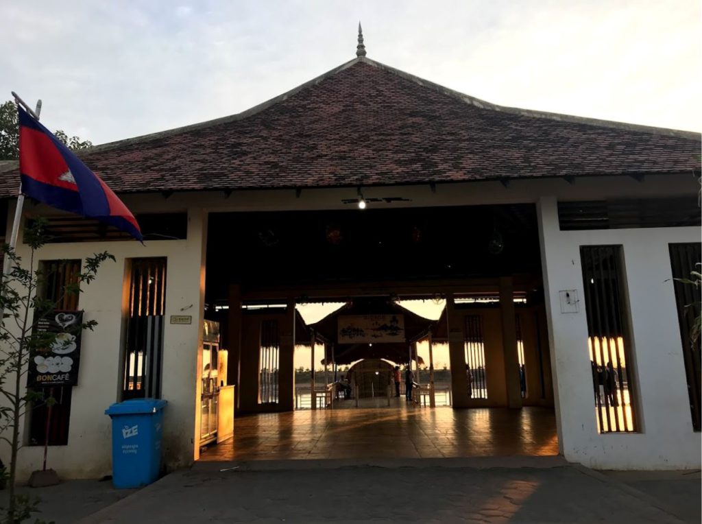 Entrance to the pier at Tonle Sap for a tour of the floating villages