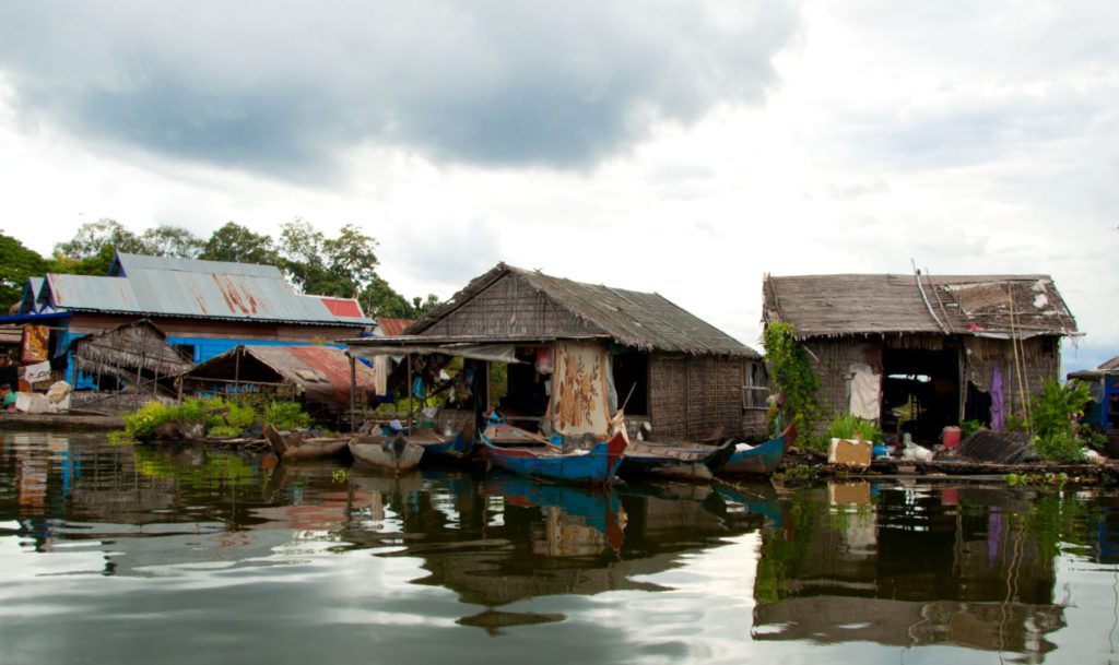 Tattered Bamboo hits on Tonle Sap, Cambodia