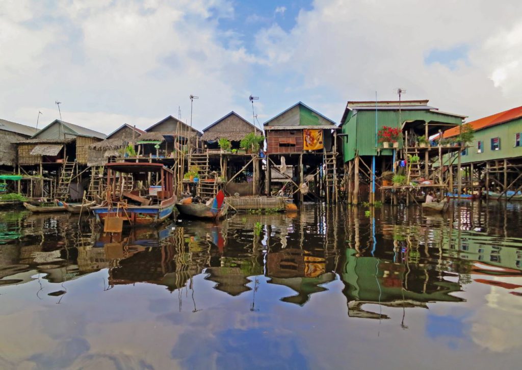 Floating villages on Tonle Sap