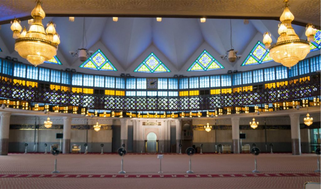 View of the prayer hall, Masjid Negara