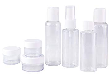 Reusable bottles for toiletries