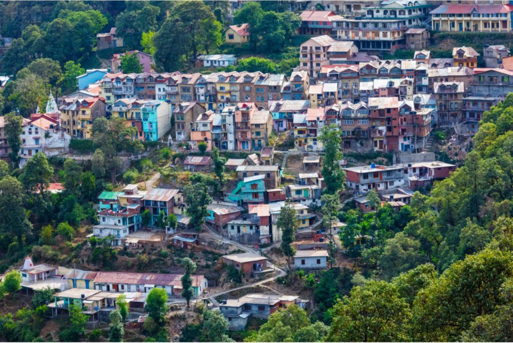 Settlements around the hill station