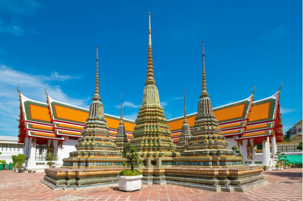 Stupas outside Wat Pho