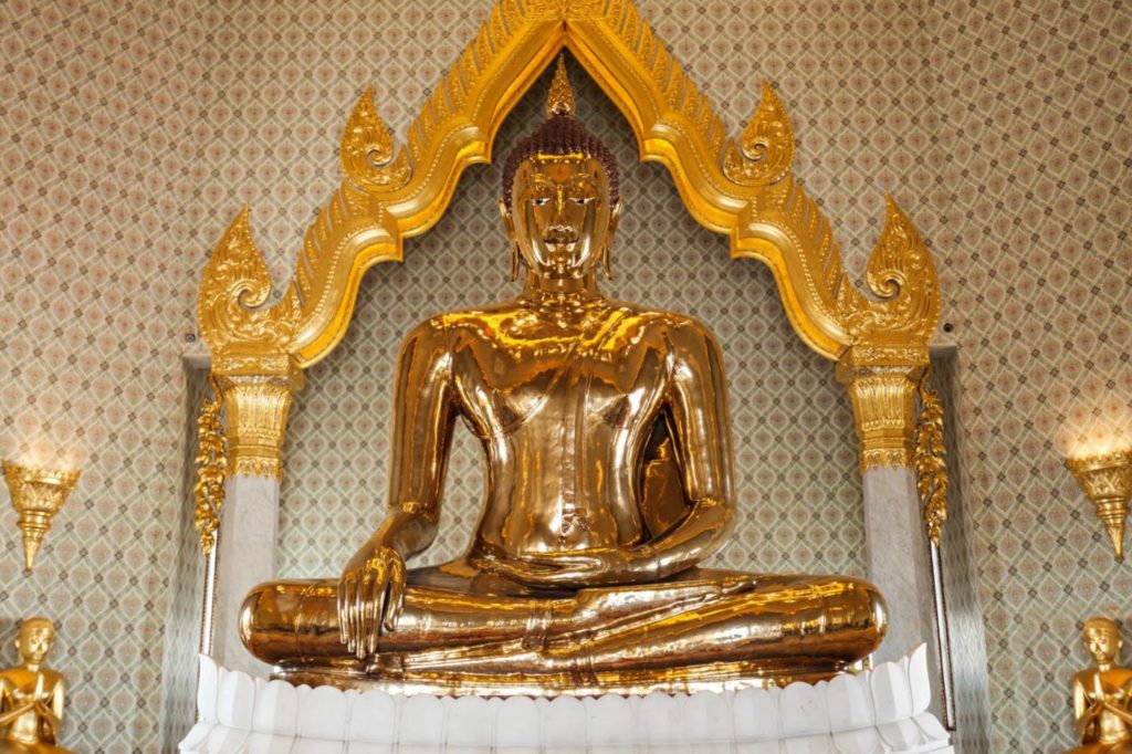 Statue of Buddha made of Gold at Wat Traimit