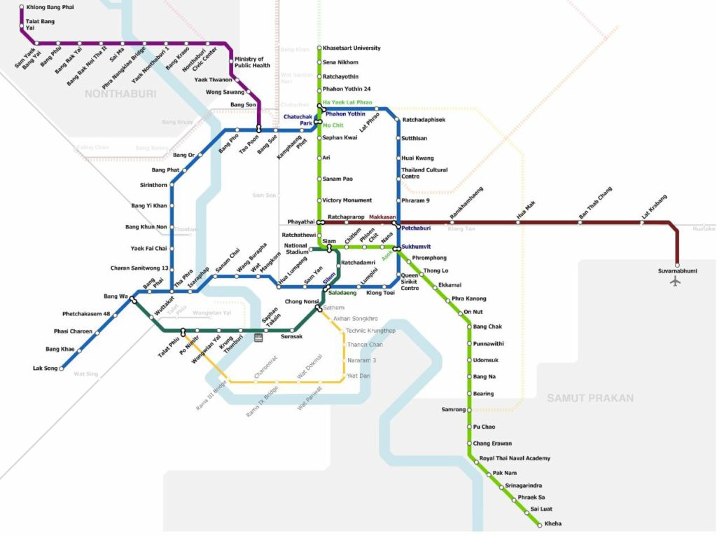 Bangkok Metro Map