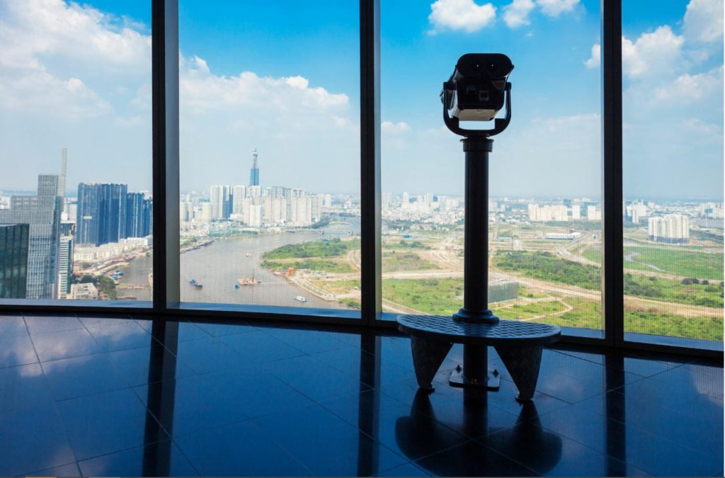 Observation deck at Bitexco financial tower