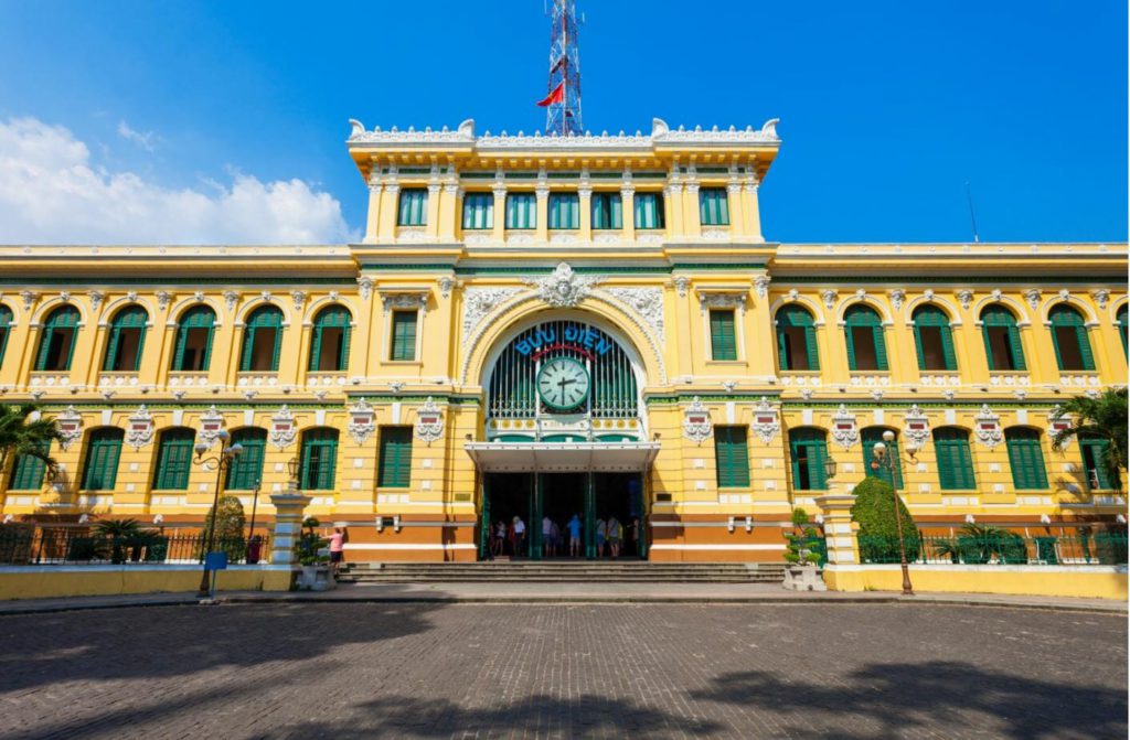 Facade of Saigon Post Office, Ho Chi Minh City