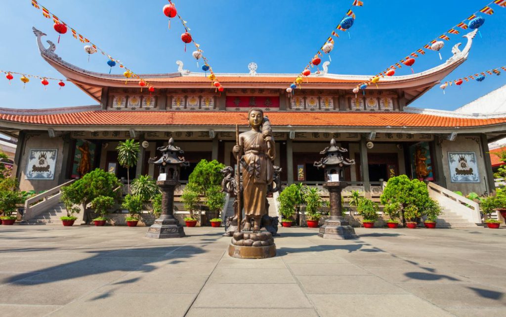 Vĩnh Nghiêm Pagoda in District 3, Ho Chi Minh City