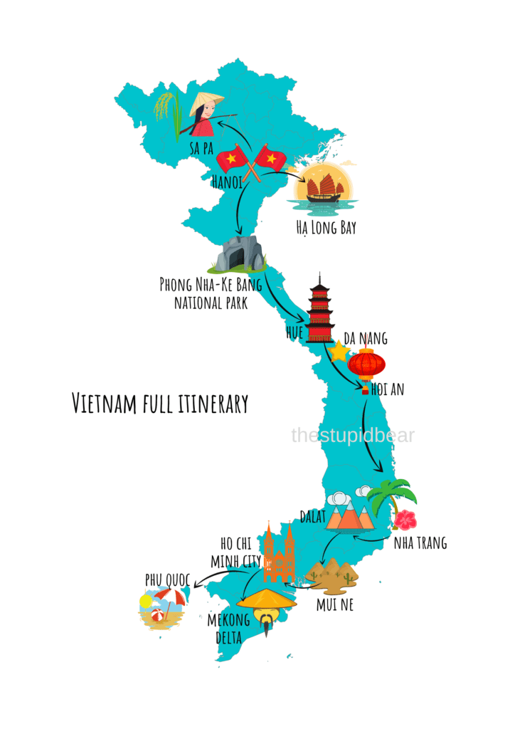 Vietnam complete travel itinerary