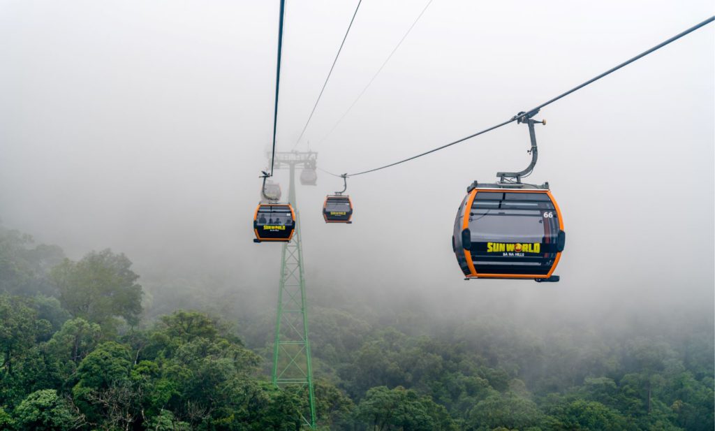 Zero visibility on a cloudy day in Ba Na Hills