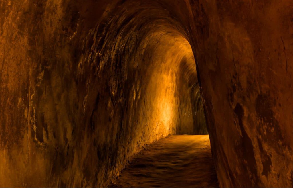 Inside Cu Chi tunnels