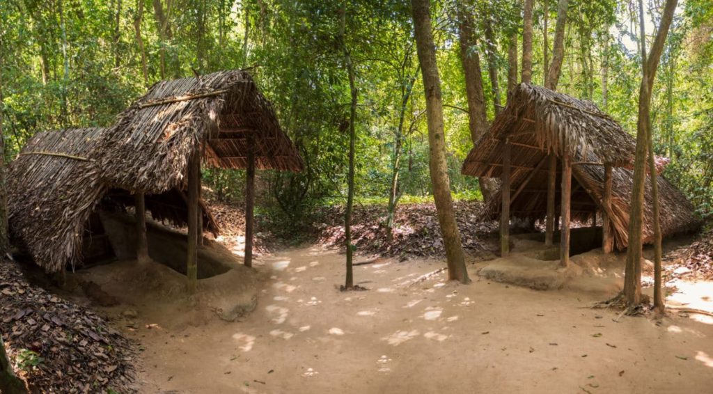 Entrance to the various tunnels in Cu Chi