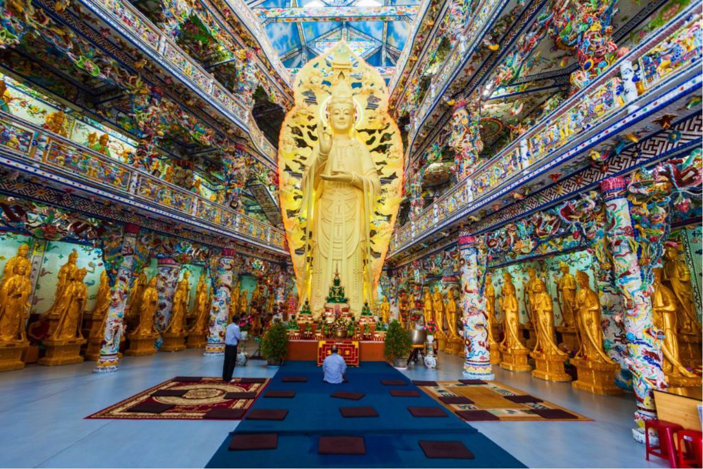 Inside Linh Phuoc Temple