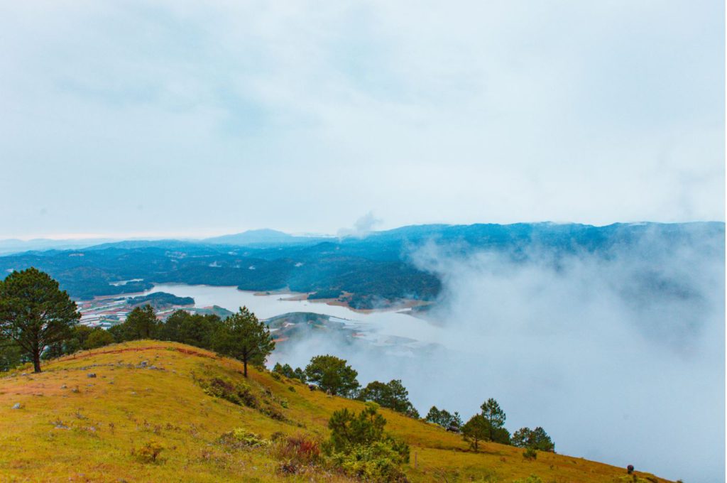 A misty evening in Da Lat, Vietnam