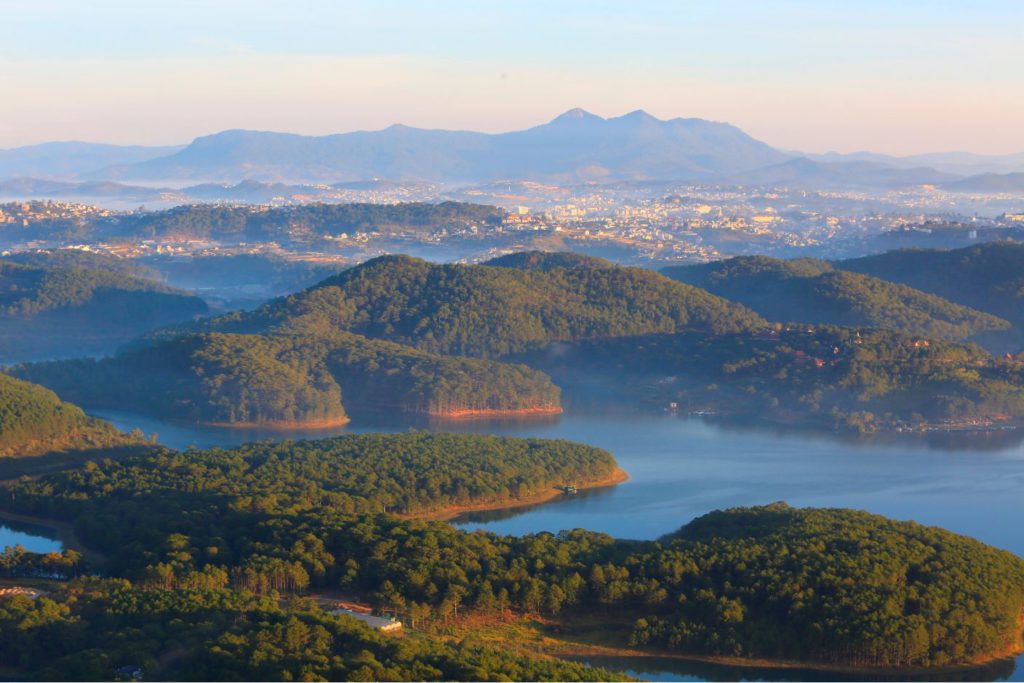 The valleys of Da Lat Vietnam