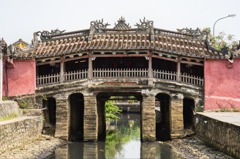 The famous Japanese bridge in Hoi An